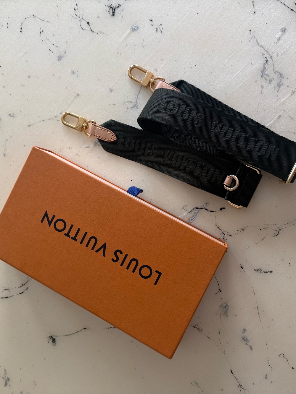 Louis Vuitton Khaki Adjustable Bandoulière Strap – Strap Only